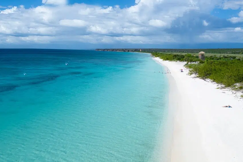 Sweeping white sands with turquoise water of Bahia de las Aguilas
