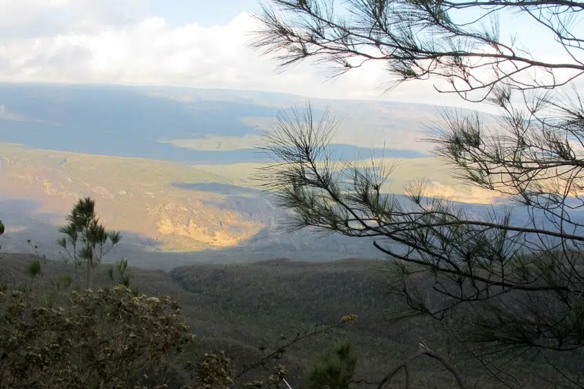 Views from the observation tower in Hoyo de Pelempito