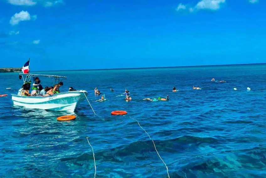 Snorkelers exploring the waters of Cabo Rojo, Dominican Republic