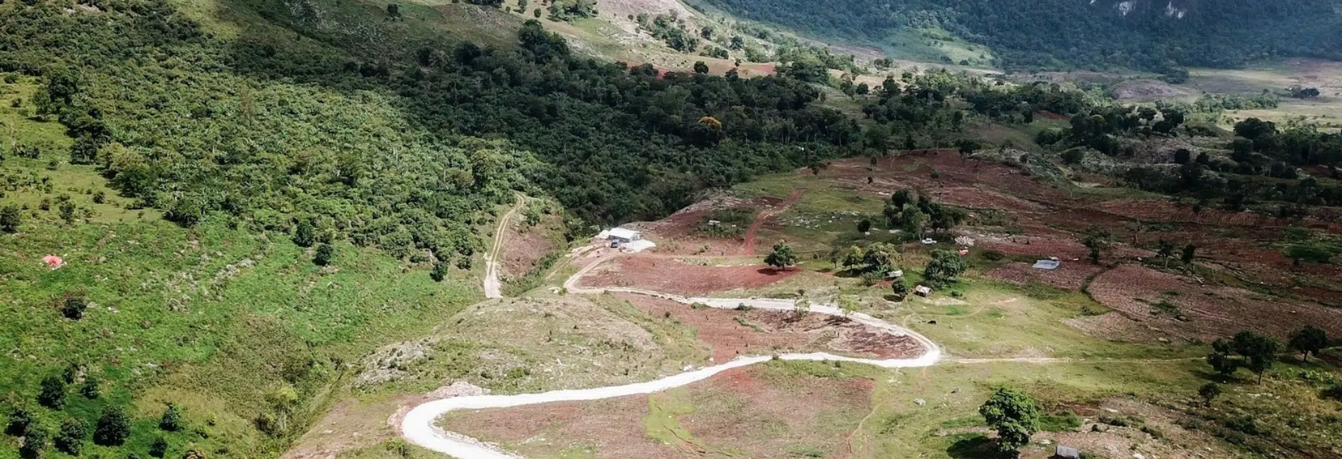 Winding road through Sierra de Bahoruco National Park