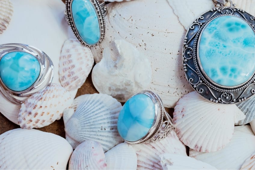 Genuine Larimar jewelry